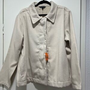 Banana Republic Cream Pea Coat